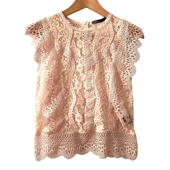 Suzy Shier Lace Blouse - Picture 1 of 6